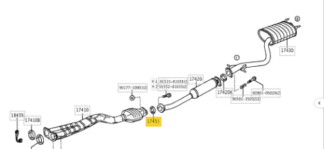 1G-FE IS200 Exhaust Gasket - Image 2
