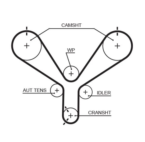 1UZ Non VVTi Timing Belt (Belt Only)