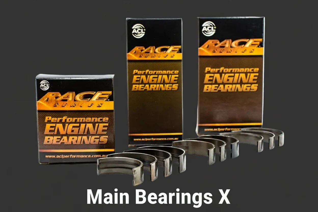 ACL "X" Race Bearing Set - MAINS 1UZ/2UZ/3UZ STD .001" Extra Clearance