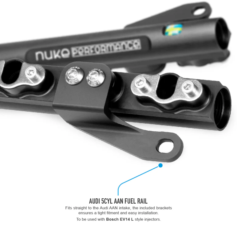 Audi 5cyl 20V AAN fuel rail (Including AN6 or AN8 Rail Fittings) - Image 4