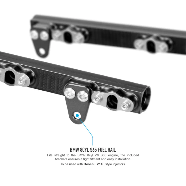 BMW 8cyl S65 Fuel Rail (Including AN6 or AN8 Rail Fittings) - Image 4