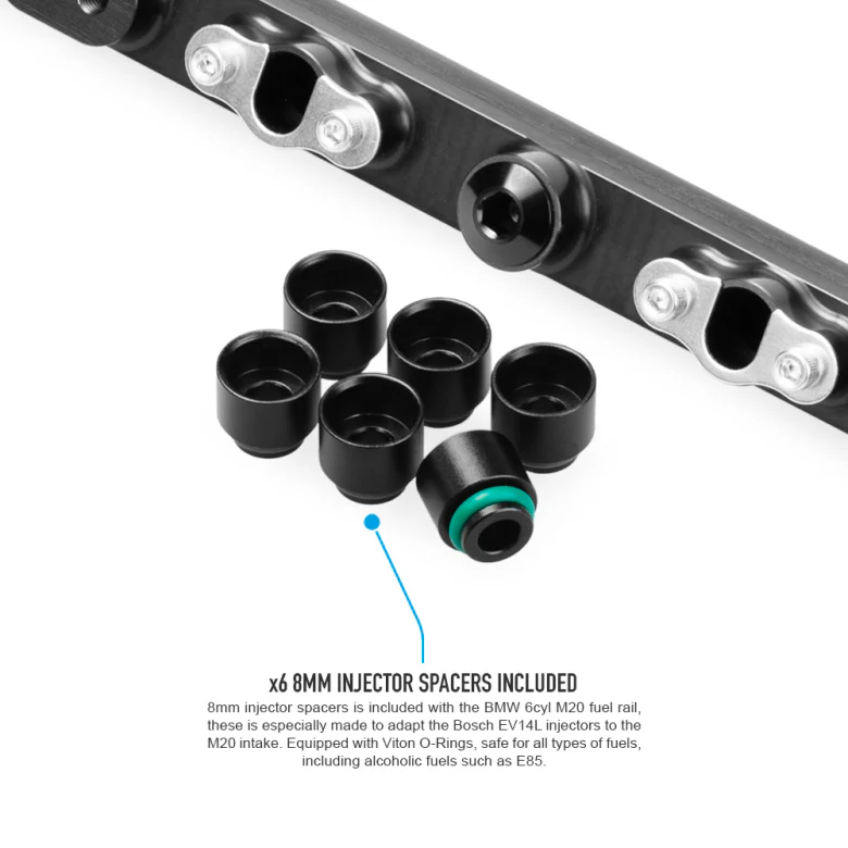 BMW M20 6cyl Fuel Rail (Including AN6 or AN8 Rail Fittings) - Image 5