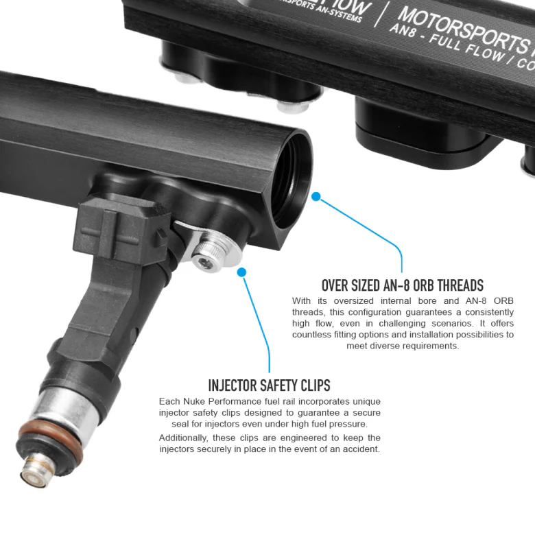 BMW M54 6cyl Bolt On Fuel Rail (Including AN6 or AN8 Rail Fittings) - Image 3