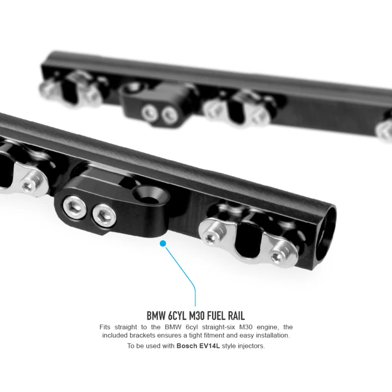 BMW M30 6cyl Fuel Rail (Including AN6 or AN8 Rail Fittings) - Image 4