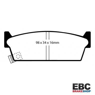 EBC Yellowstuff Skyline R32 GTS-T Rear Brake Pads DP4686/2R - Image 3