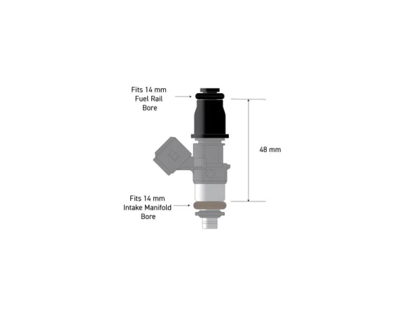 Fuel Injector Top Adapter - 14mm 1/2(34mm) to 3/4(48mm) Length - Image 2