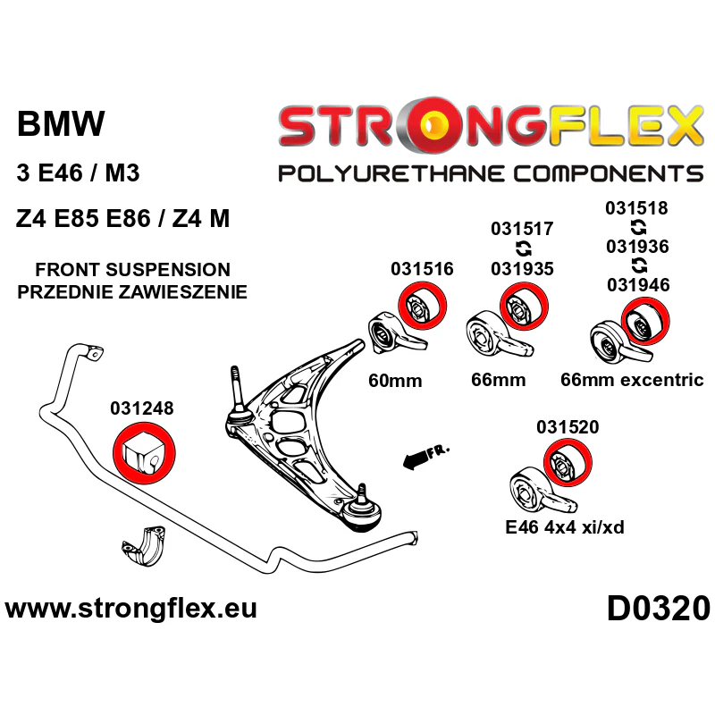 FULL CAR BUSH KIT E46 / Z4 E85/E86 - Image 3