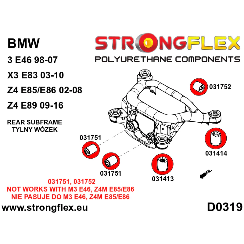 FULL CAR BUSH KIT E46 / Z4 E85/E86 - Image 5