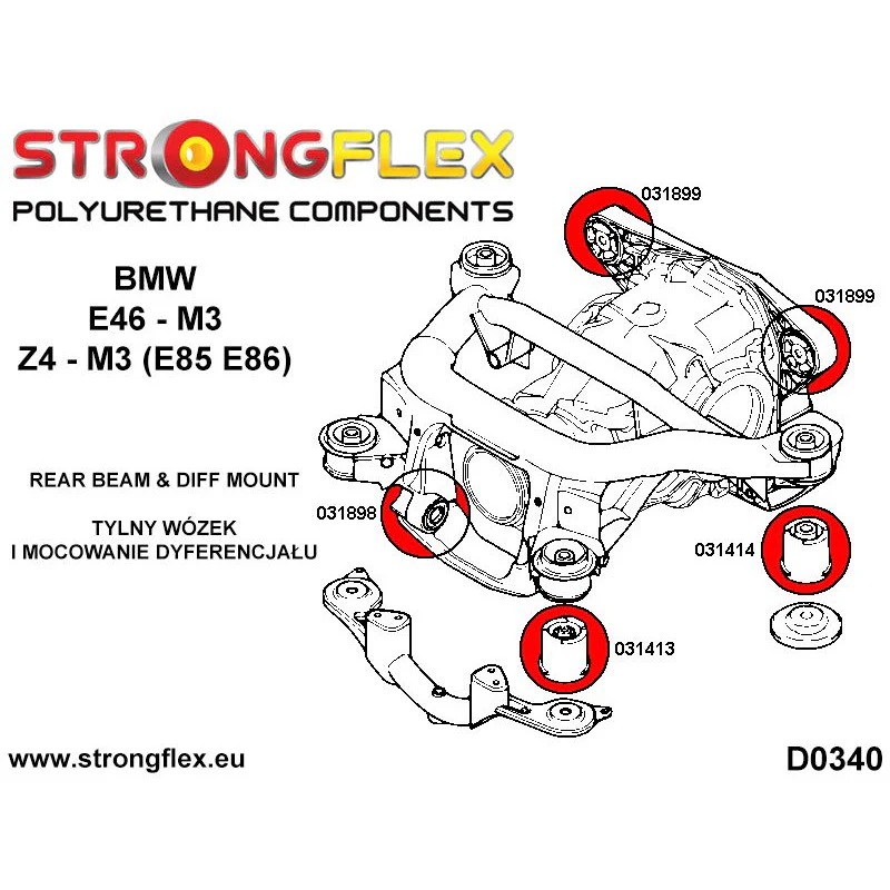 FULL CAR BUSH KIT E46 M3 - Image 3