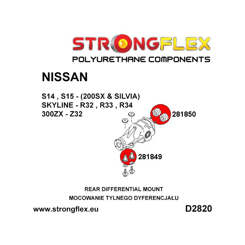 FULL SUSPENSION BUSH KIT 300ZX Z32 ROAD - Image 5