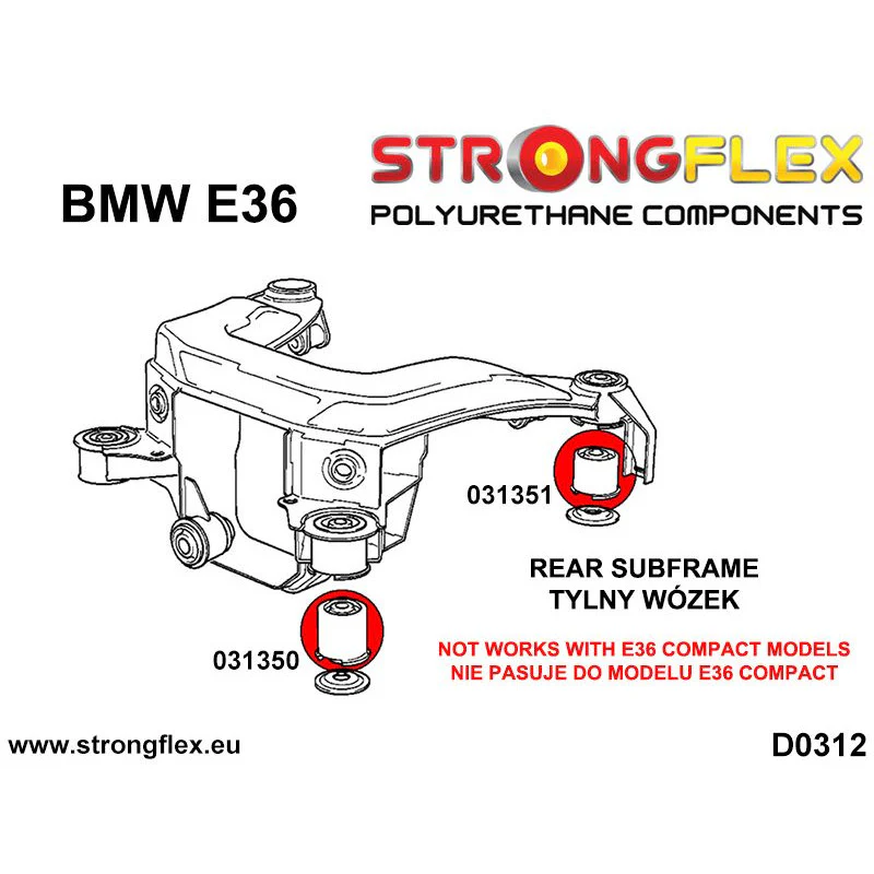 FULL CAR BUSH KIT E36 M3 EVO - Image 4
