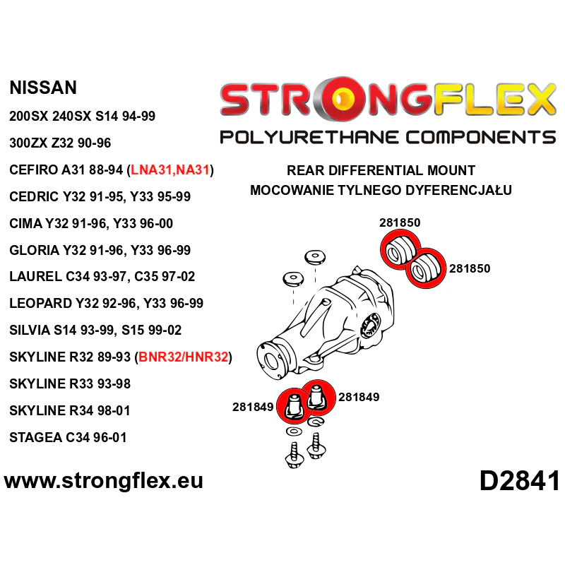 FULL SUSPENSION BUSH KIT S14, S15, C34, C35 - Image 7