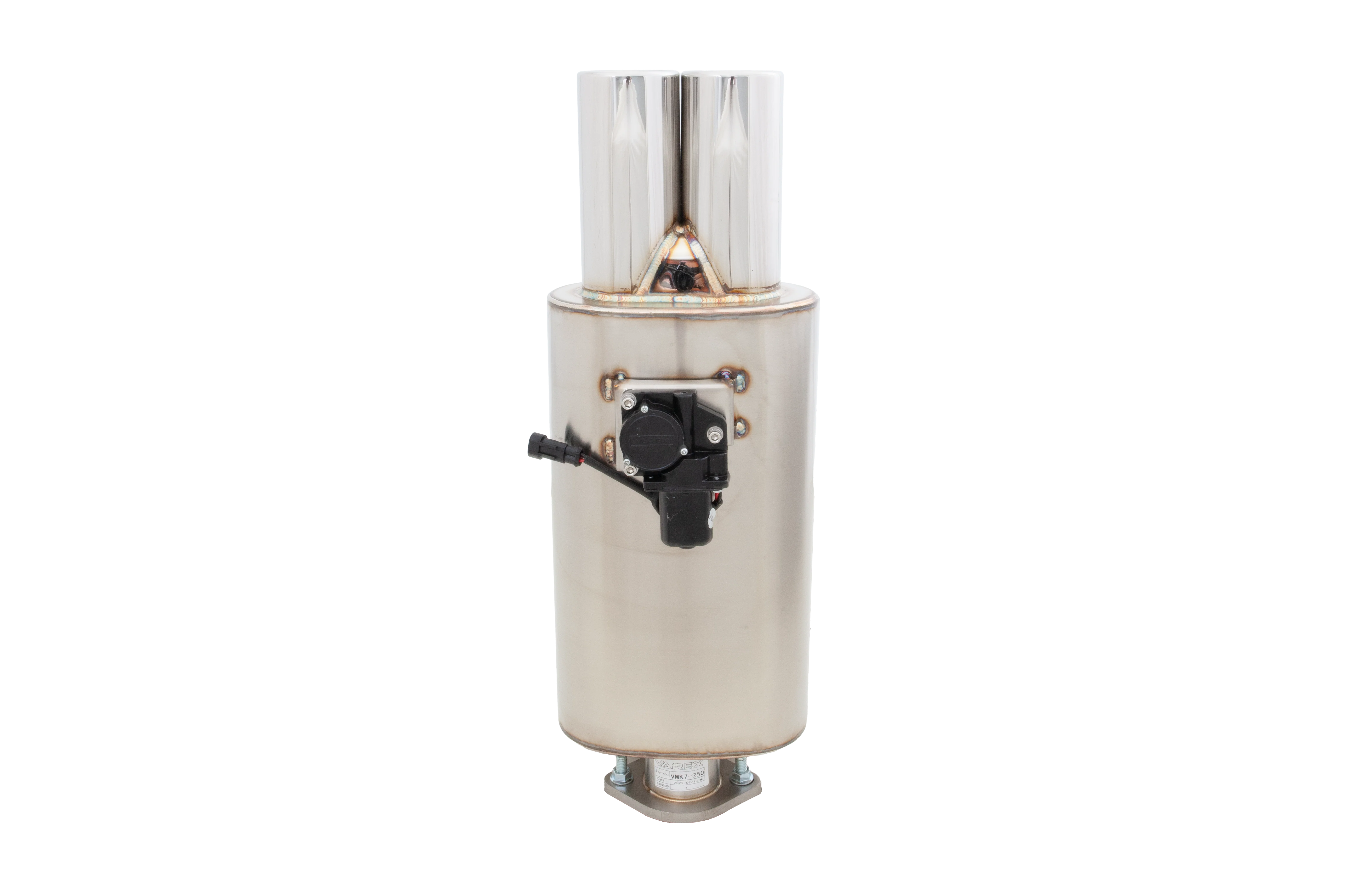 Oval Body, 3" inlet with 3" Twin Outlet XForce Varex Valved rear silencer with controller - Image 3