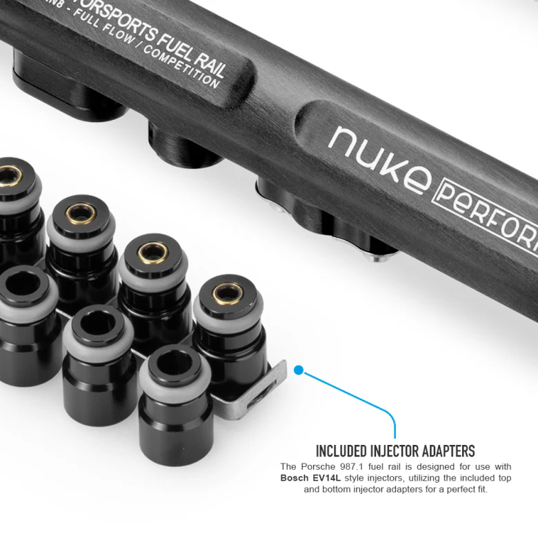 Porsche 6cyl 987.1 3.4L fuel rail (Including AN6 or AN8 Rail Fittings) - Image 5