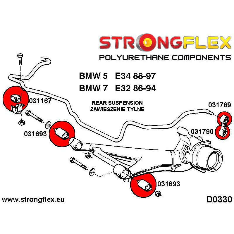 REAR ANTI ROLL BAR LINK TO ANTI ROLL BAR BUSH ROAD PAIR - Image 6