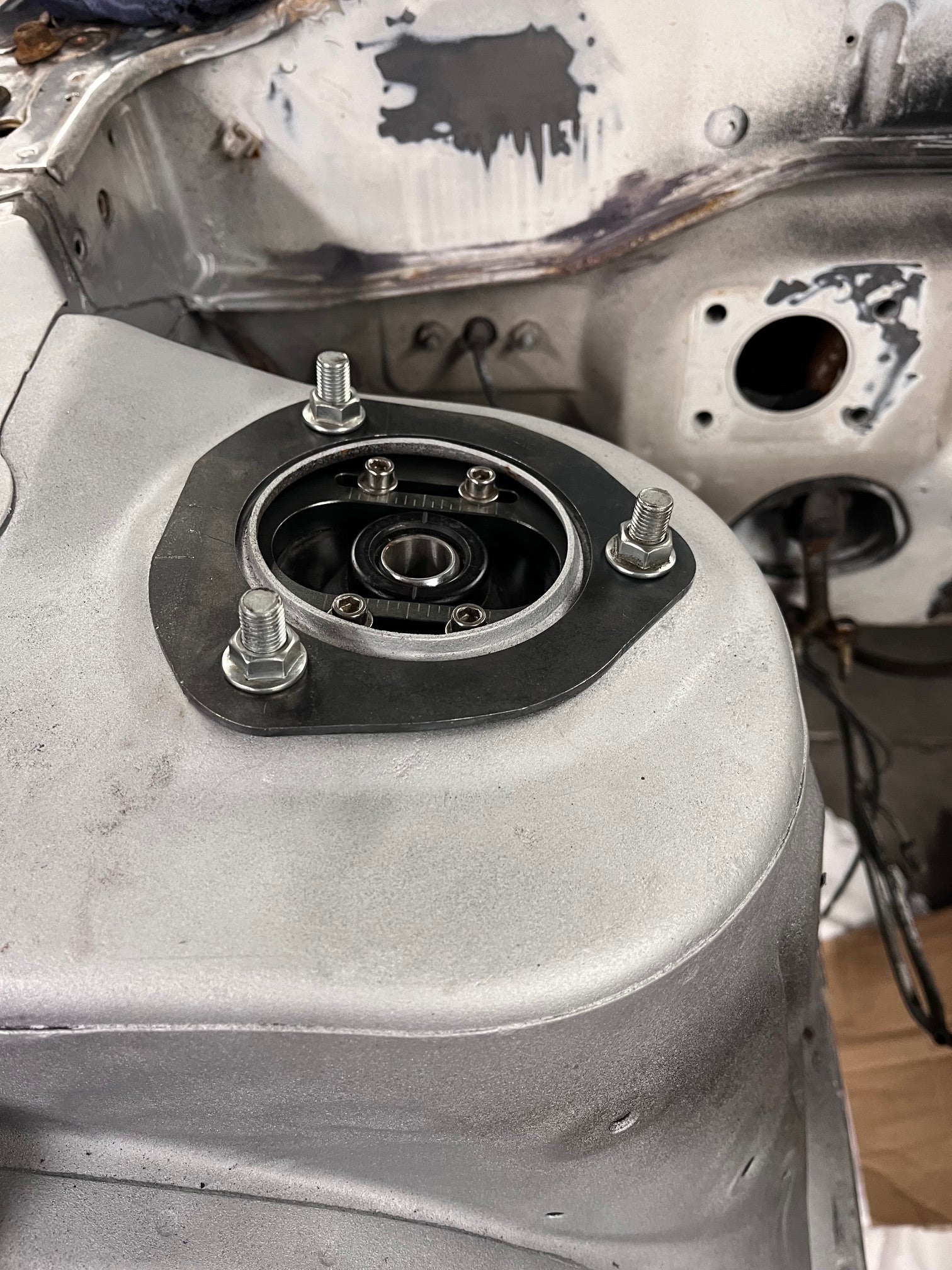 Silvia S13/14/15 Front Shock Top Reinforcement Plates - Image 3