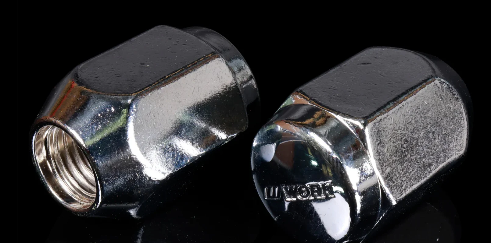 Steel Wheel Nuts from Work Wheels M12x1.25 21mm Hex Chrome - Image 2